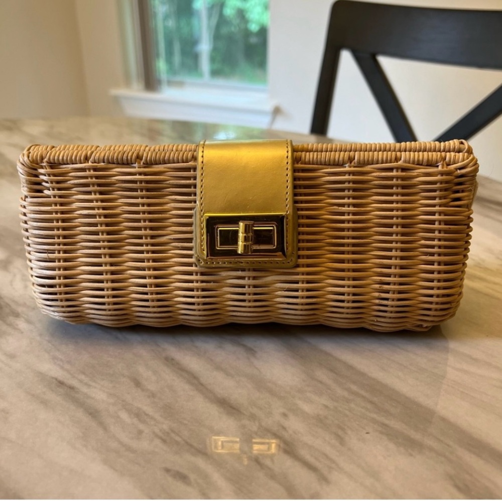 J Crew Woven Clutch